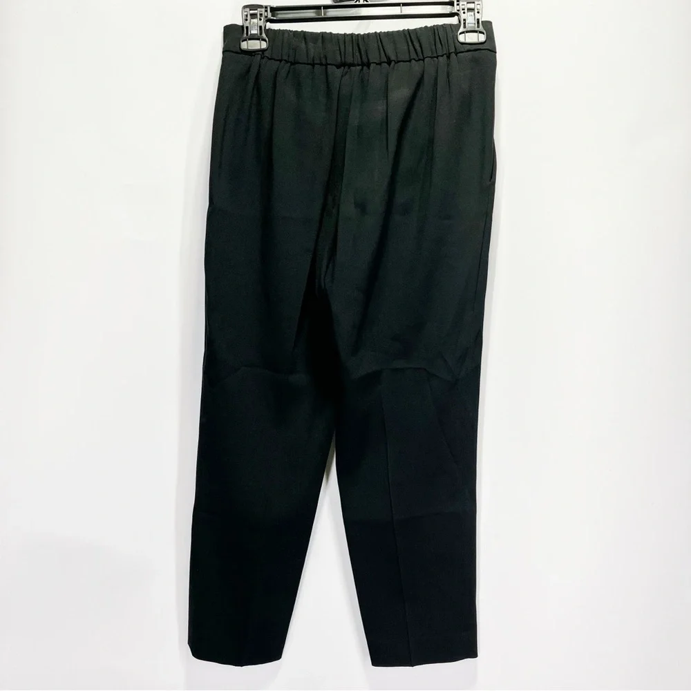 Aritzia Babaton Conan Cropped Pant Crepe Trousers Mid Rise Pull On Slim Leg - Picture 5 of 7